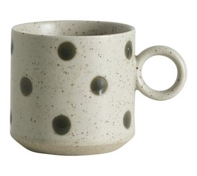 Nordal Mugs granuleux sable/vert set de 4 pièces